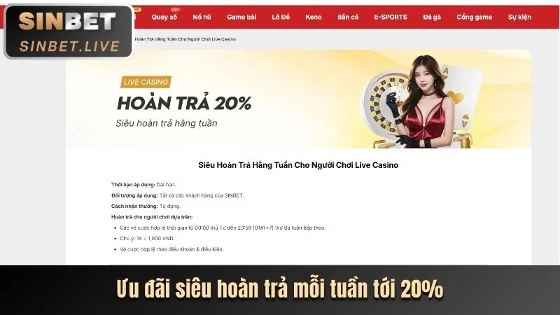 Thưởng nạp lại hàng ngày/tuần f8bet8